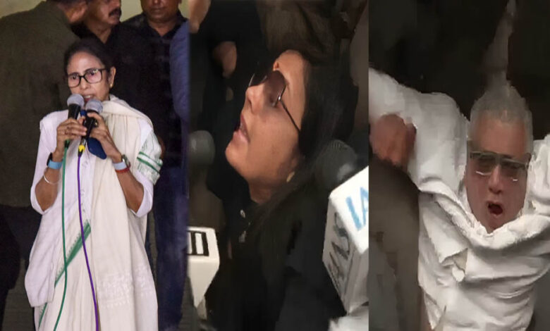ED रेड के खिलाफ दिल्ली में TMC सांसदों का गृह मंत्रालय के सामने प्रदर्शन, पुलिस ने किया हिरासत में 1 9A 7