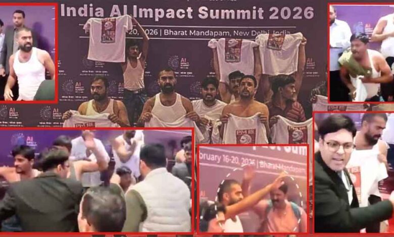 AI सम्मेलन में शर्टलेस प्रदर्शन महंगा पड़ा: चार यूथ कांग्रेस कार्यकर्ता पुलिस कस्टडी में, कोर्ट सख्त 1 congresi1