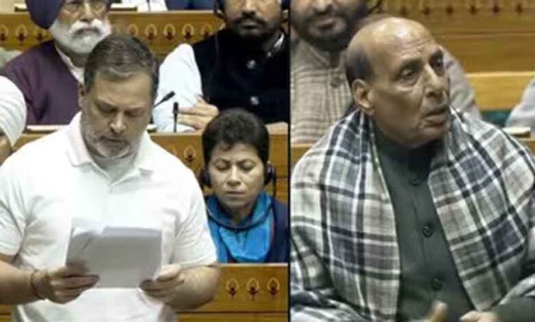 चीन पर राहुल गांधी के बयान से लोकसभा में बवाल, राजनाथ सिंह बोले—सबूत दो या माफी मांगो 1 rahul