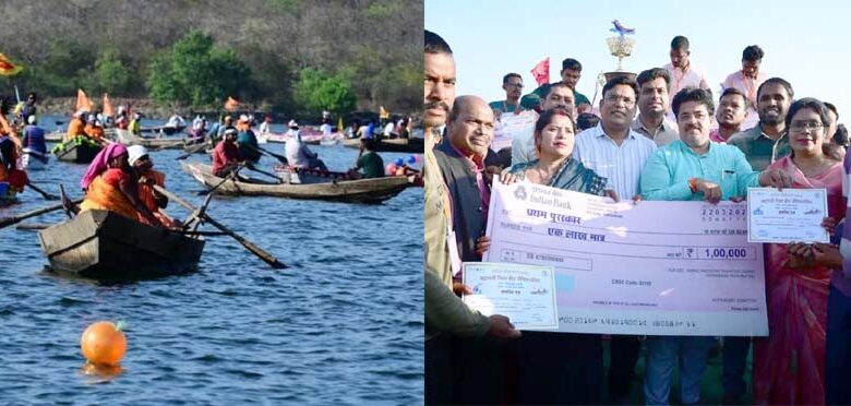महानदी पर रोमांच का मंजर: छत्तीसगढ़ में पहली ‘नौकायान स्पर्धा’, 52 टीमों की टक्कर, 1 लाख का इनाम 1 1 532 1