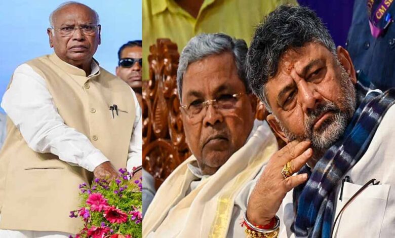 कर्नाटक में CM पद की बढ़ी अटकलें, मल्लिकार्जुन खरगे के साथ दिल्ली निकले शिवकुमार 1 Desh News 04 1 2