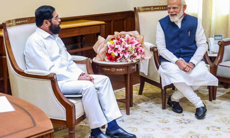 पीएम मोदी से मिले Eknath Shinde, मिडिल ईस्ट युद्ध समेत अहम मुद्दों पर चर्चा 1 shinde