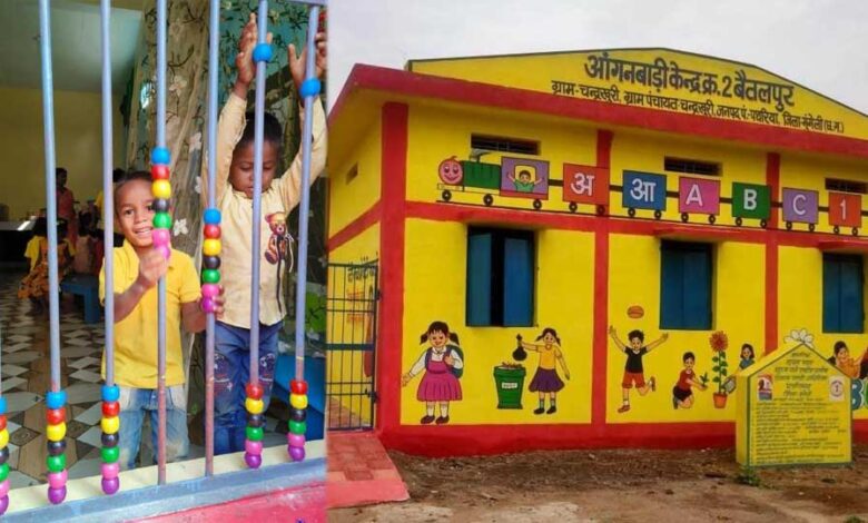 नन्हे कदम गढ़ेगें सशक्त भारत का भविष्य - आंगनबाड़ी केंद्रों का नया रूप, नई दिशा 1 29A 107