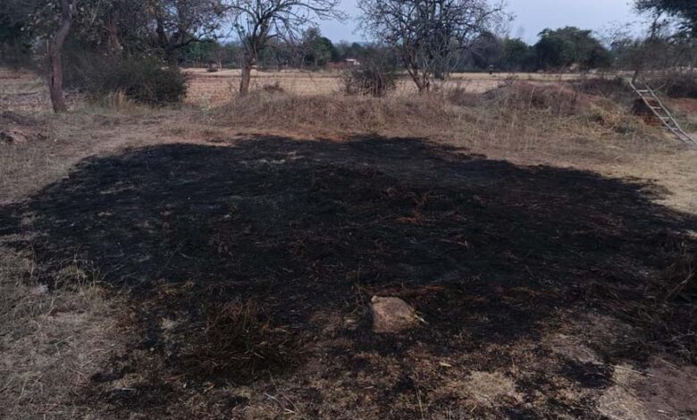 आग का कहर किसान की फसल जलकर खाक 1 4A 157