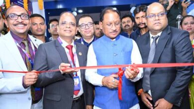 कचहरी चौक में SBI के नए भवन का शुभारंभ, मुख्यमंत्री साय ने दी आधुनिक बैंकिंग की सौगात 4 cm sai sbi