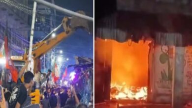 बंगाल में तनाव: भीड़ ने तोड़ी लेनिन की मूर्ति, कांग्रेस ने TMC दफ्तर पर किया कब्जा 1 6A 35