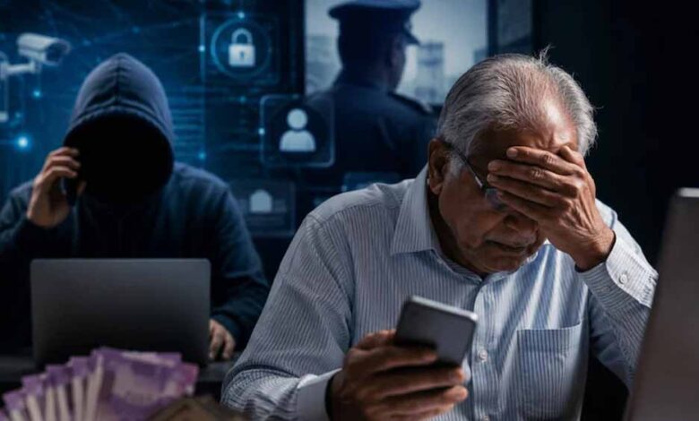 डिजिटल अरेस्ट के नाम पर 40 लाख की ठगी 1 74 5