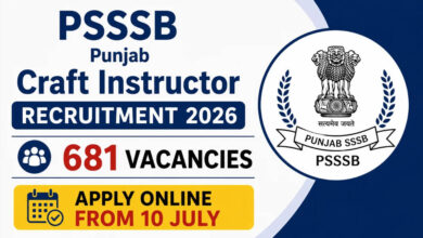 Punjab Recruitment 2026: क्राफ्ट इंस्ट्रक्टर के 681 पदों पर भर्ती, आज से शुरू ऑनलाइन आवेदन 6 10A 48