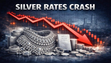 Silver Price Crash: 3 दिन में ₹8,400 टूटी चांदी, जानिए आज 10 ग्राम 24 कैरेट सोने का ताजा भाव 1 8A 31