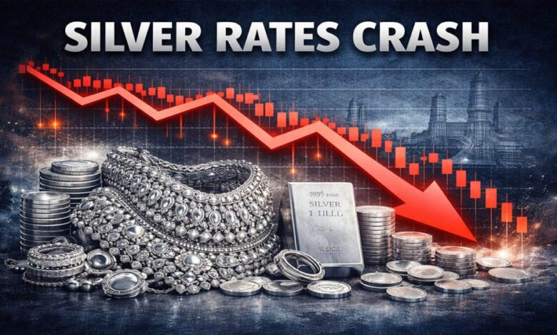 Silver Price Crash: 3 दिन में ₹8,400 टूटी चांदी, जानिए आज 10 ग्राम 24 कैरेट सोने का ताजा भाव 1 8A 31