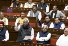राज्यसभा में मनुस्मृति का जिक्र करते ही मचा हंगामा, खरगे के बयान पर भड़के जेपी नड्डा और सुधांशु त्रिवेदी