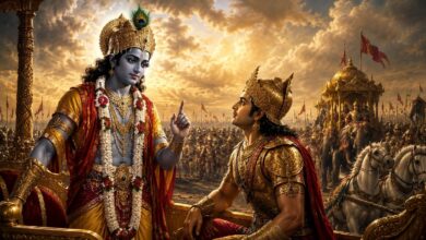 Krishna Story: महाभारत में श्रीकृष्ण ने पहली बार कब बोला था 'झूठ'? 5 Krishna Story: महाभारत में श्रीकृष्ण ने पहली बार कब बोला था 'झूठ'?