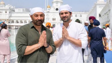 'बंटवारा 1947' की रिलीज से पहले सनी देओल पहुंचे पटना साहिब, बेटे करण संग टेका मत्था