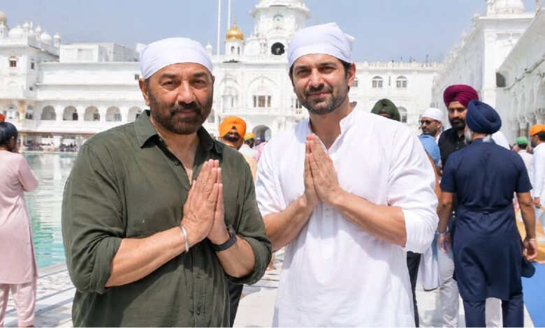 'बंटवारा 1947' की रिलीज से पहले सनी देओल पहुंचे पटना साहिब, बेटे करण संग टेका मत्था