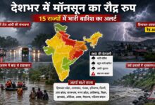 Weather Alert: 15 राज्यों में भारी बारिश, दिल्ली-यूपी आंधी, पहाड़ों पर रेड अलर्ट