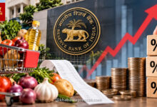 अगस्त में महंगाई बढ़कर 4.82%, अब RBI के सामने बड़ा फैसला; 7 अक्टूबर को रेपो रेट पर नजर 95 अगस्त में महंगाई बढ़कर 4.82%, अब RBI के सामने बड़ा फैसला; 7 अक्टूबर को रेपो रेट पर नजर
